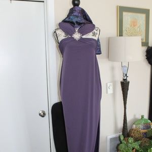 Long Purple Gown